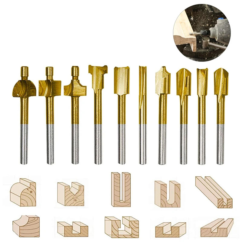 End Mill Set - Fresa per Legno HSS per Utensili