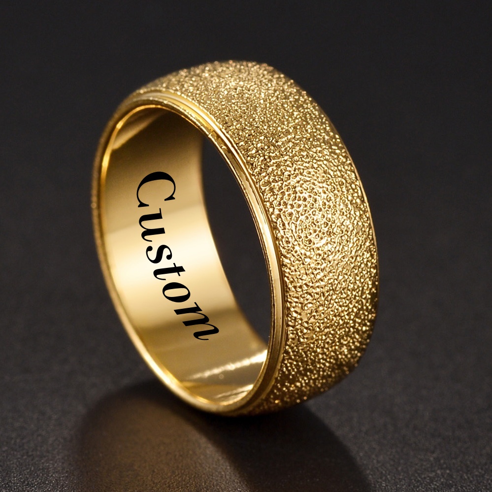 Coupling 8Mm - Anelli da donna in rame satinato