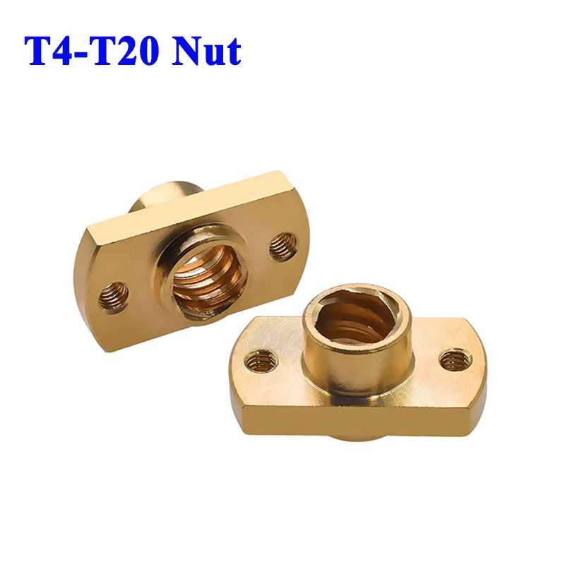Lead Screw 8Mm - Dado a flangia in ottone per
