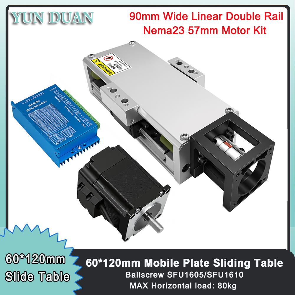 Nema23 Stepper - Modulo chiuso con guida lineare a