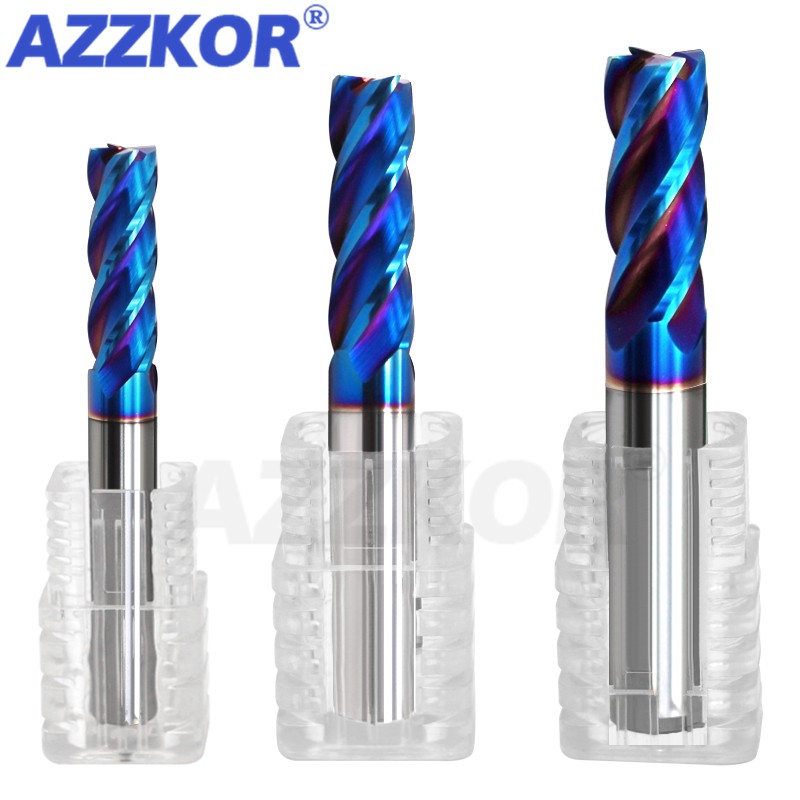 End Mill Set - HRC70 4F fresa rivestimento in lega