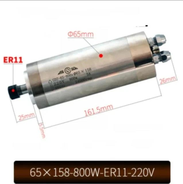 65X158-800W-ER11-220V Motore m - Water Cooled Spindle recensione e prezzo