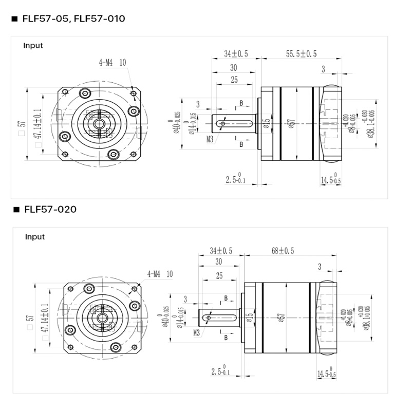 FLF57-05 Nema 23 riduttore di  - Nema23 Stepper recensione e prezzo