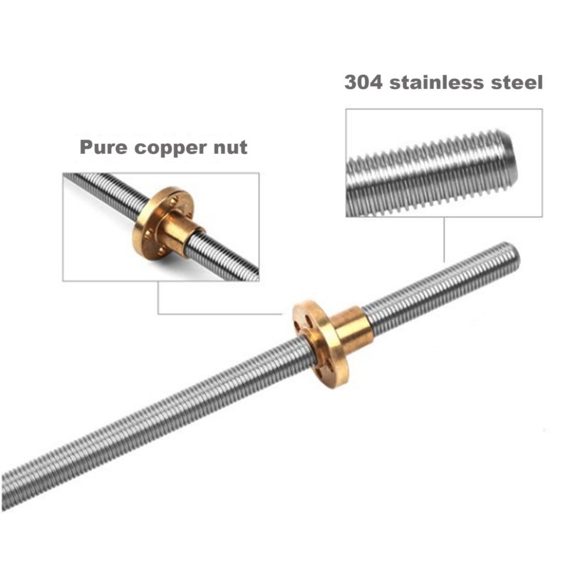 2PCS T8 Vite di piombo Tr8 Pio - Lead Screw 8Mm recensione e prezzo