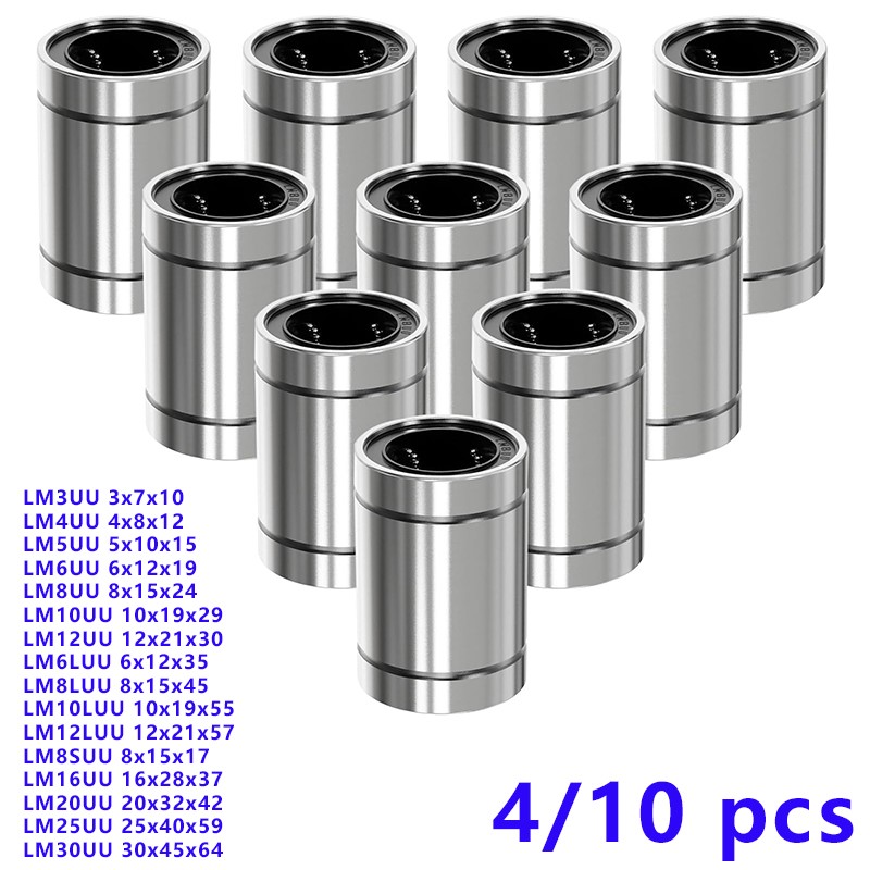 4/10PCS LM8UU LM10UU LM16UU LM - Linear Rod 8Mm recensione e prezzo