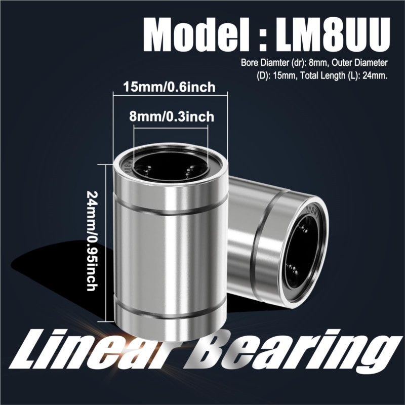 4/10PCS LM8UU LM10UU LM16UU LM - Linear Rod 8Mm recensione e prezzo