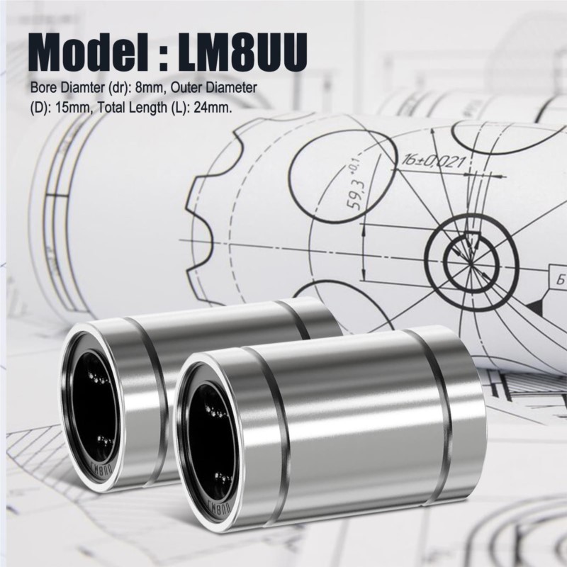 4/10PCS LM8UU LM10UU LM16UU LM - Linear Rod 8Mm recensione e prezzo
